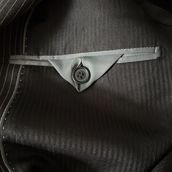 Le Chateau Men’s Black Pinstripe Blazer Size 38‎ - Picture 11 of 15